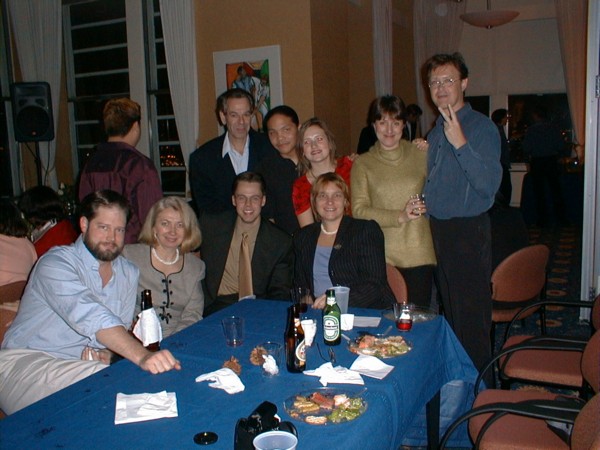 L-R, seated: Matt Sullivan, Christine Kaminski, Jeff Kingsbury, Toni Laich. Standing: Ken Saloway, Kevin McKlean, Valentina Solodskaya, Inna Shifrina, Dimitri